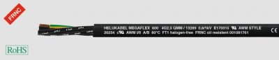 MEGAFLEX 600 2x0,5 SW Helukabel 13200