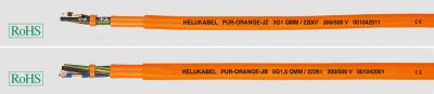 PUR-ORANGE OB 2x0,75 OR Helukabel 22250