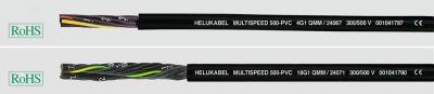 MULTISPEED 500-PVC 2x0,5 SW Helukabel 24050