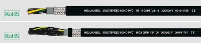 MULTISPEED-500-C-PVC 2x0,5 SW Helukabel 24086