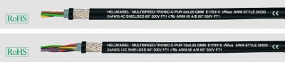 MULTISPEED-TRONIC-C-PUR 2x0,25 (24 AWG) SW Helukabel 24614
