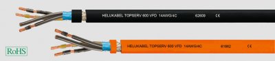 TOPSERV 600 VFD 4x AWG 18 (4x0,963) SW Helukabel 62607