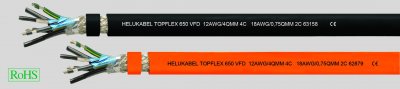 TOPFLEX 650 VFD 4x AWG 16 + 2x AWG 18 (4x1,31 + 2x0,963) OR Helukabel 62876