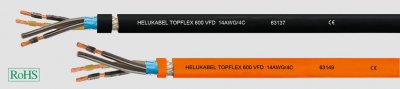 TOPFLEX 600 VFD 4x AWG 14 (4x2,08) SW Helukabel 63137