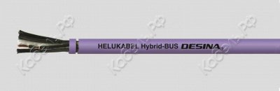 DESINA HYBRID-BUS 4x1,5 + 2xPOF TPU violett Helukabel 81713