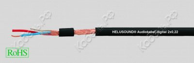 Цифровой аудиокабель HELUSOUND AES/EBU 2x0,22 Helukabel 400021