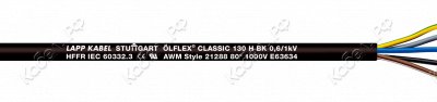 ÖLFLEX CLASSIC 130 H BK 2X1 LappKabel 1123410