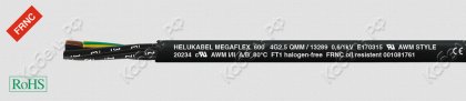 Кабель MEGAFLEX 600 20G0,75 SW Helukabel 13237 фото главное