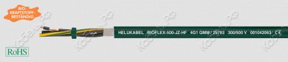 Кабель BIOFLEX-500-OZ-HF 2x1 D-GN Helukabel 25781 фото главное