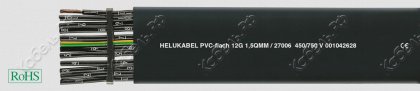 Кабель PVC-flach 16G1,5 SW Helukabel 27028 фото главное