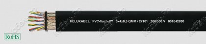 Кабель PVC-flach-CY 5x4x0,5 SW Helukabel 27101 фото главное