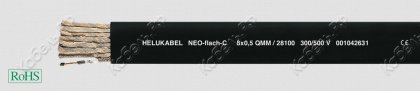 Кабель NEO-flach-C 8G1,5 SW Helukabel 28100 фото главное