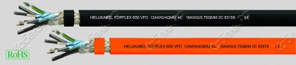 Кабель TOPFLEX 650 VFD 4x AWG 8 + 2x AWG 14 (4x8,37 + 2x2,08) OR Helukabel 62882 фото главное