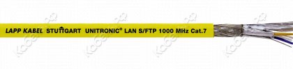 Кабель UNITRONIC LAN 1000 S/FTP Cat.7 duplex 2x(4x2xAWG23/1) LappKabel 2170634 фото главное