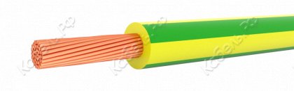 Провод ПуГВнг(B)-LS 150 зелено-желтый фото главное