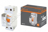 Дифференциальный выключатель (УЗО) ВД63 2п 25А 30мА тип AC TDM Electric SQ0220-0002