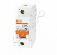 Автоматический выключатель ВА47-100 1Р 63А 10кА х-ка С TDM Electric SQ0207-0053