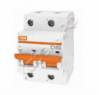 Автоматический выключатель ВА47-100 2Р 25А 10кА х-ка С TDM Electric SQ0207-0059