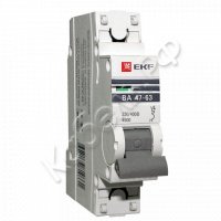 Автоматический выключатель 1P 6А (C) 4,5kA ВА 47-63 EKF mcb4763-1-06C-pro