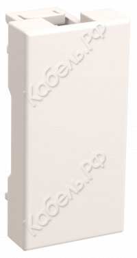 Заглушка ЗК-00-01-П на 1 модуль белая IEK CKK-40D-Z01-K01