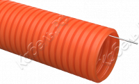 Труба гофрированная ПНД 25мм тяжелая с протяжкой оранжевая 50м IEK CTG21-25-K09-050