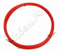 Протяжка кабельная (мини УЗК в бухте) стеклопруток d3,5мм (15м) красная REXANT 47-1015