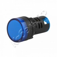 Лампа AD22DS LED d22мм синий 230В ЭРА Б0045621