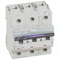 Автоматический выключатель 3П DX3 16А C 50кА (4,5 мод) Legrand 410161