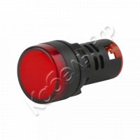 Лампа AD22DS LED d22мм красный 230В ЭРА Б0045615