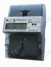 Счетчик электроэнергии Меркурий 206 RN 5-60А/230В (1ф/мнтар) ЖКИ (DIN) Инкотекс СК