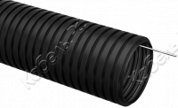 Труба гофрированная ПНД 16мм с протяжкой черная 100м IEK CTG20-16-K02-100-1